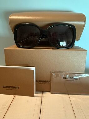 Burberry Women’s Black Oversized Square Sunglasses